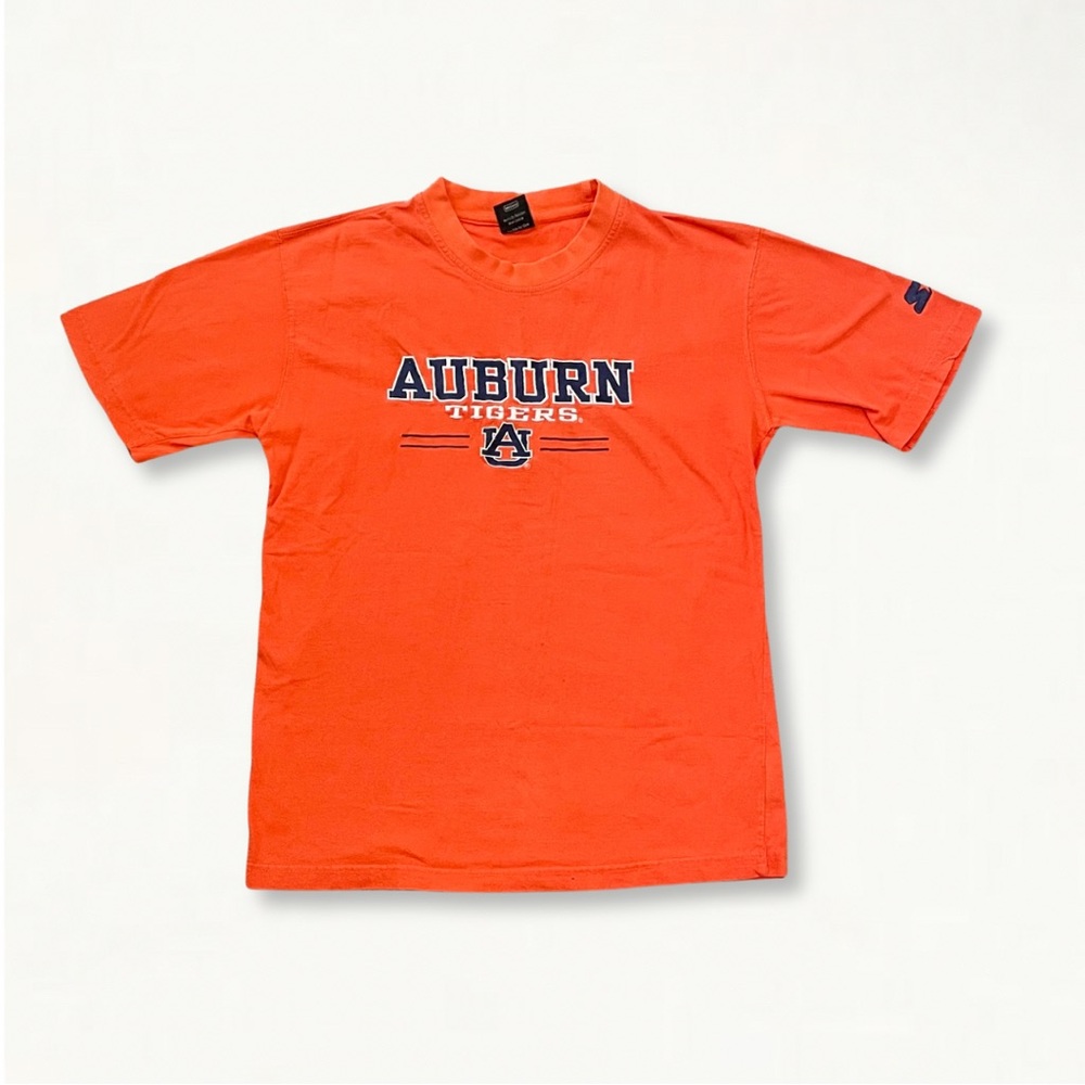 Vintage Y2K 2000s Starter Auburn Tigers Orange Embroidered Collegiate T-Shirt M - Picture 1 of 13